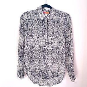 Snake Print Button Up 🐍